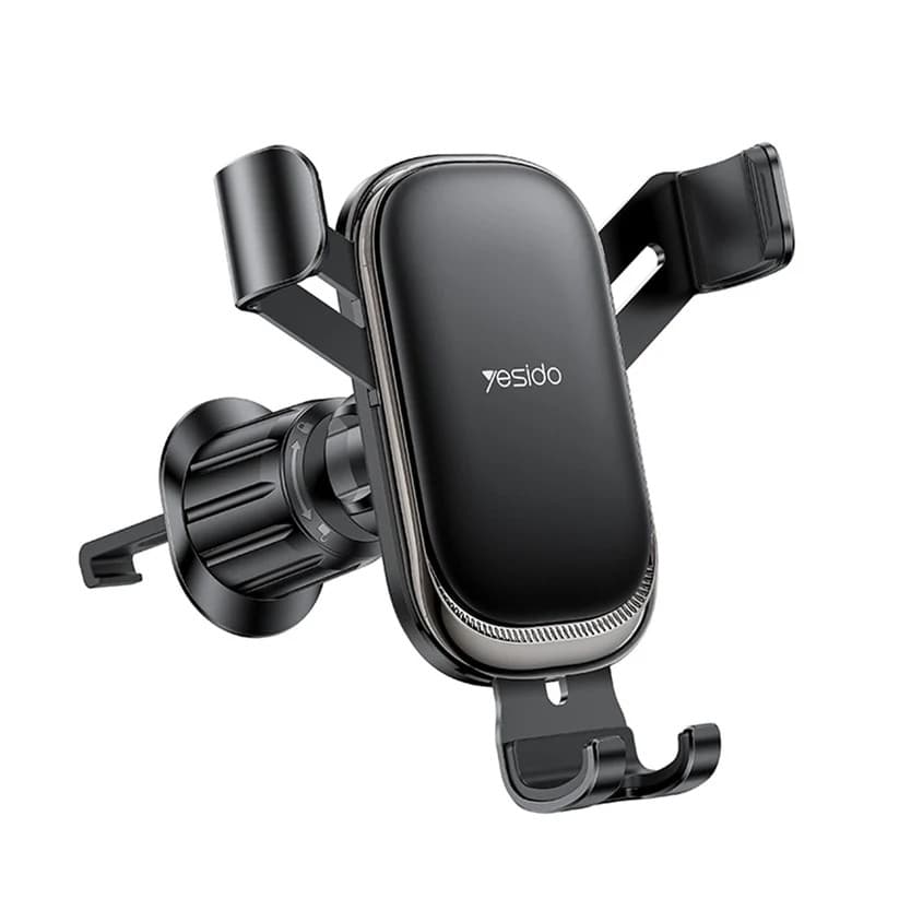 Yesido C247 Air Vent Gravity Car Phone Holder for 4.7-7.2 Inch Phones - Black - Image 1