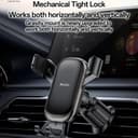 Yesido C247 Air Vent Gravity Car Phone Holder for 4.7-7.2 Inch Phones - Black thumbnail 2