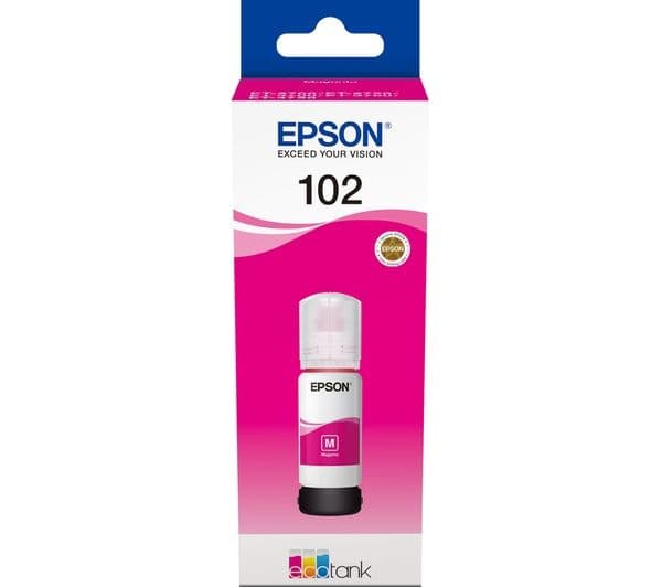 EPSON Ecotank 102 Magenta Ink Bottle - Image 1