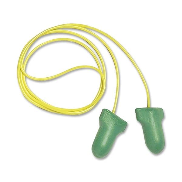 Howard Leight  HOWLPF30  Low Pressure Foam Ear Plugs  100 / Box  Green Yellow - Image 1