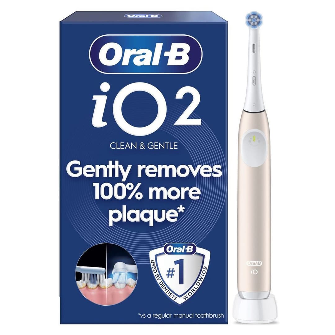 Oral-B iO2 Electric Toothbrush - Calm Pink, Single - Image 1