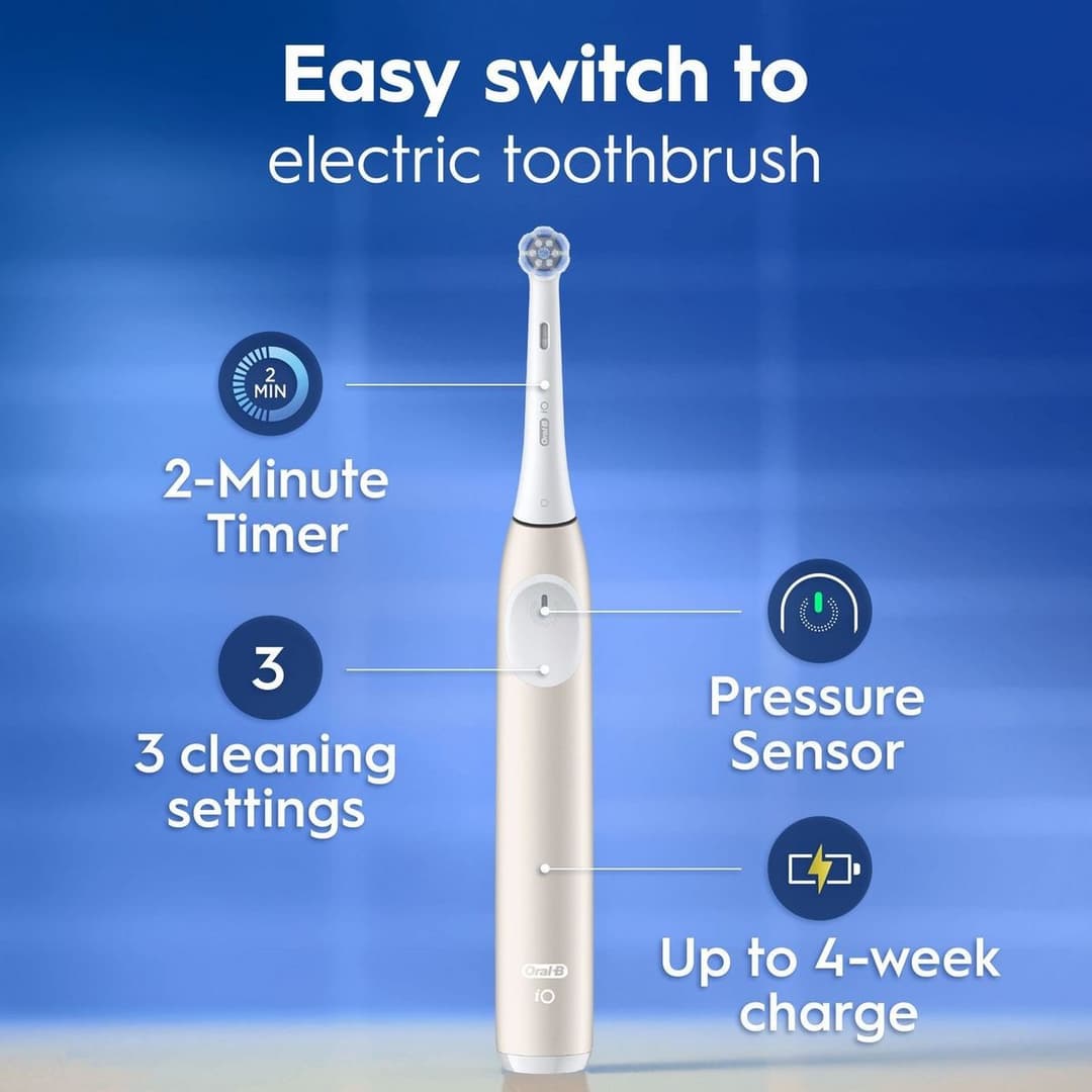 Oral-B iO2 Electric Toothbrush - Calm Pink, Single - Image 3