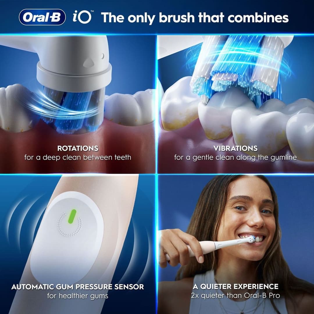 Oral-B iO2 Electric Toothbrush - Calm Pink, Single - Image 4