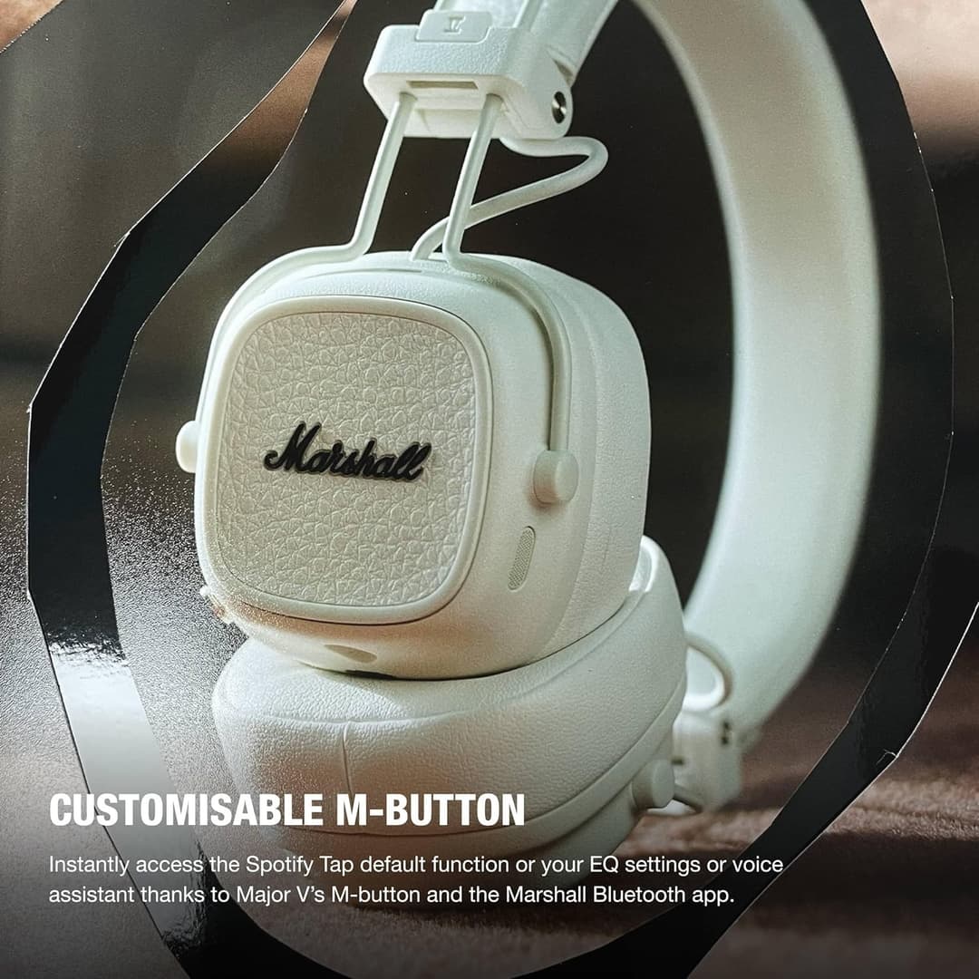 Marshall Major V Wireless On-Ear Headphones - Cream - Image 5