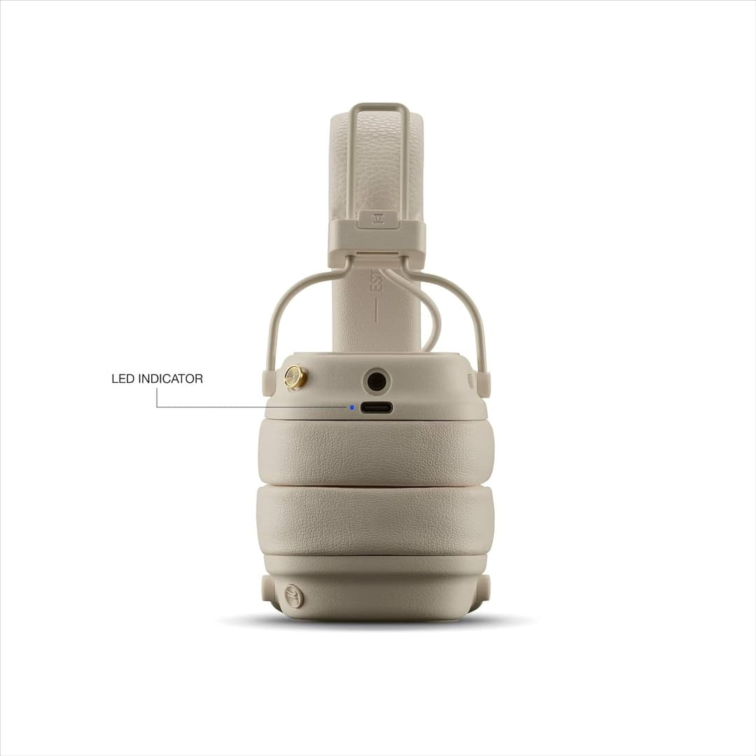 Marshall Major V Wireless On-Ear Headphones - Cream - Image 8
