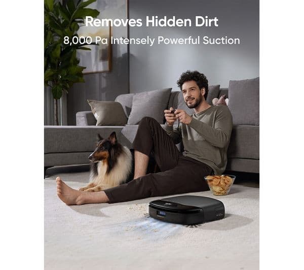 EUFY Omni S1 Pro 8,000 Pa Robot Vacuum Cleaner & Mop with All-in-One Station - Black - Image 4