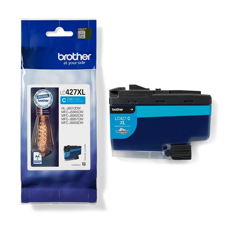 Brother LC427XL Original High Yield Ink Cartridge 5,000 Pages - Cyan - Image 1