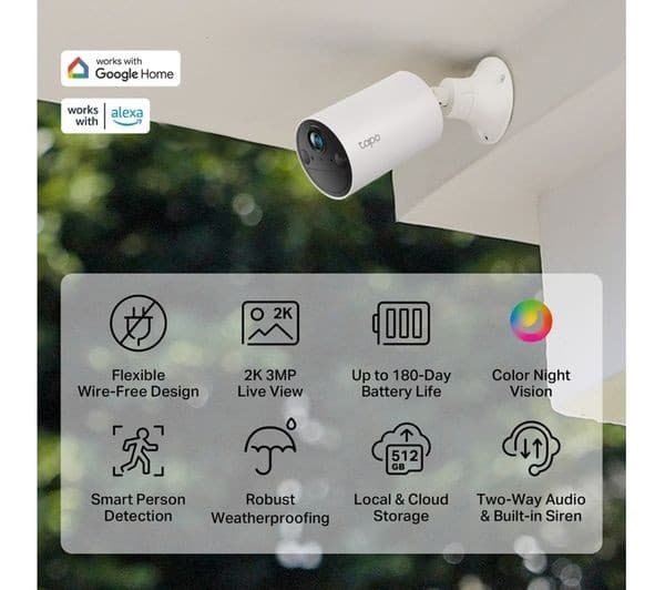 TP-LINK Tapo C410 Solar-powered 2K WiFi Security Camera Kit - Image 5