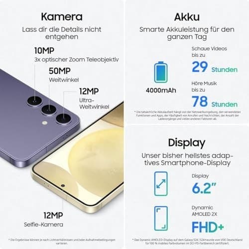 Samsung Galaxy S24 5G 256GB - Cobalt Violet - Image 8