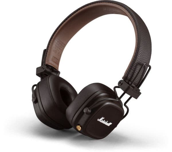 Marshall Major IV Wireless Bluetooth On-Ear Headphones - Brown