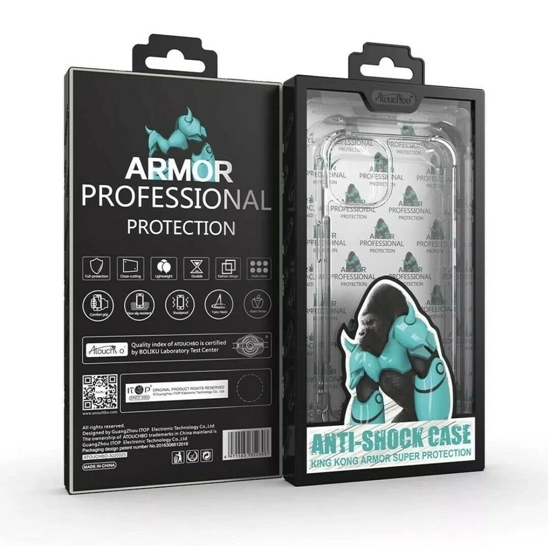 Atouchbo King Kong Clear Shockproof Armour Case for Samsung Galaxy S25 Edge