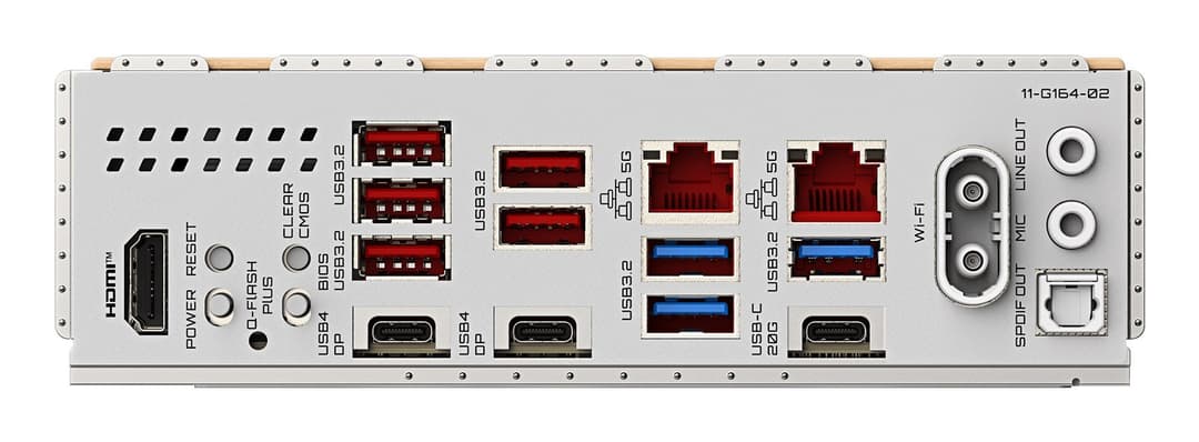 GIGABYTE X870E AERO X3D WOOD Motherboard - Supports AMD Ryzen 9000 CPUs, 16+2+2 Phases Digital VRM, up to 9000Hz DDR5 (OC), 2xPCIe 5.0 + 2xPCIe 4.0, Wi-Fi 7, 5GbE LAN, USB 4 - Image 6
