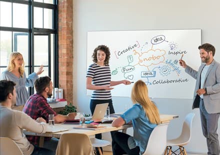 Nobo Impression Pro Lacquered steel Magnetic Whiteboard 180x120cm - Image 4