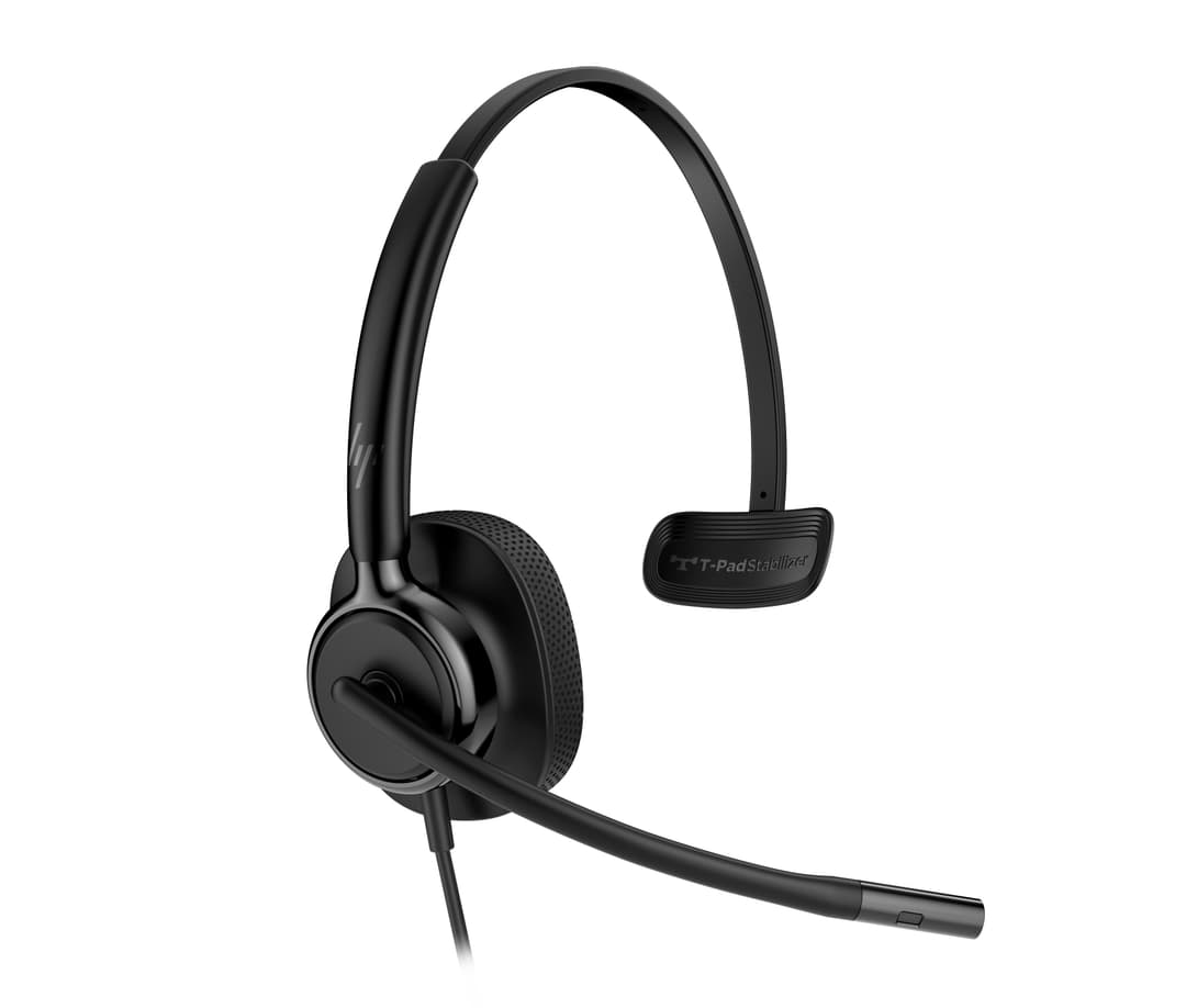 HP Poly Mission 415 Monaural USB-C Wired Headset with USB-A Adapter (C01B2AA) - Image 2