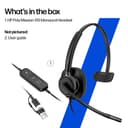 HP Poly Mission 415 Monaural USB-C Wired Headset with USB-A Adapter (C01B2AA) thumbnail 4