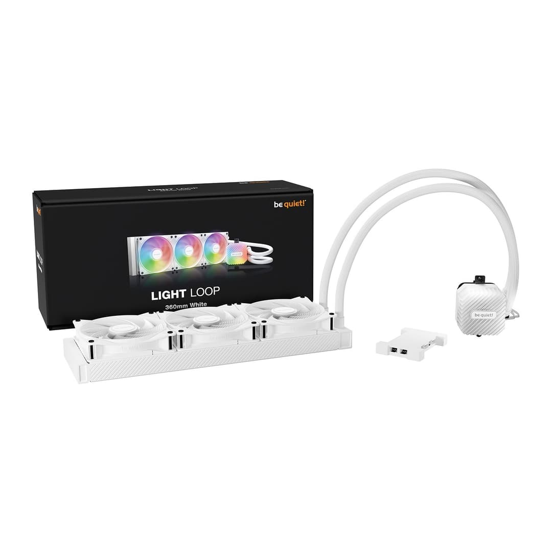 be quiet! Light Loop 360mm ARGB AIO CPU Liquid Cooler - White - Image 1