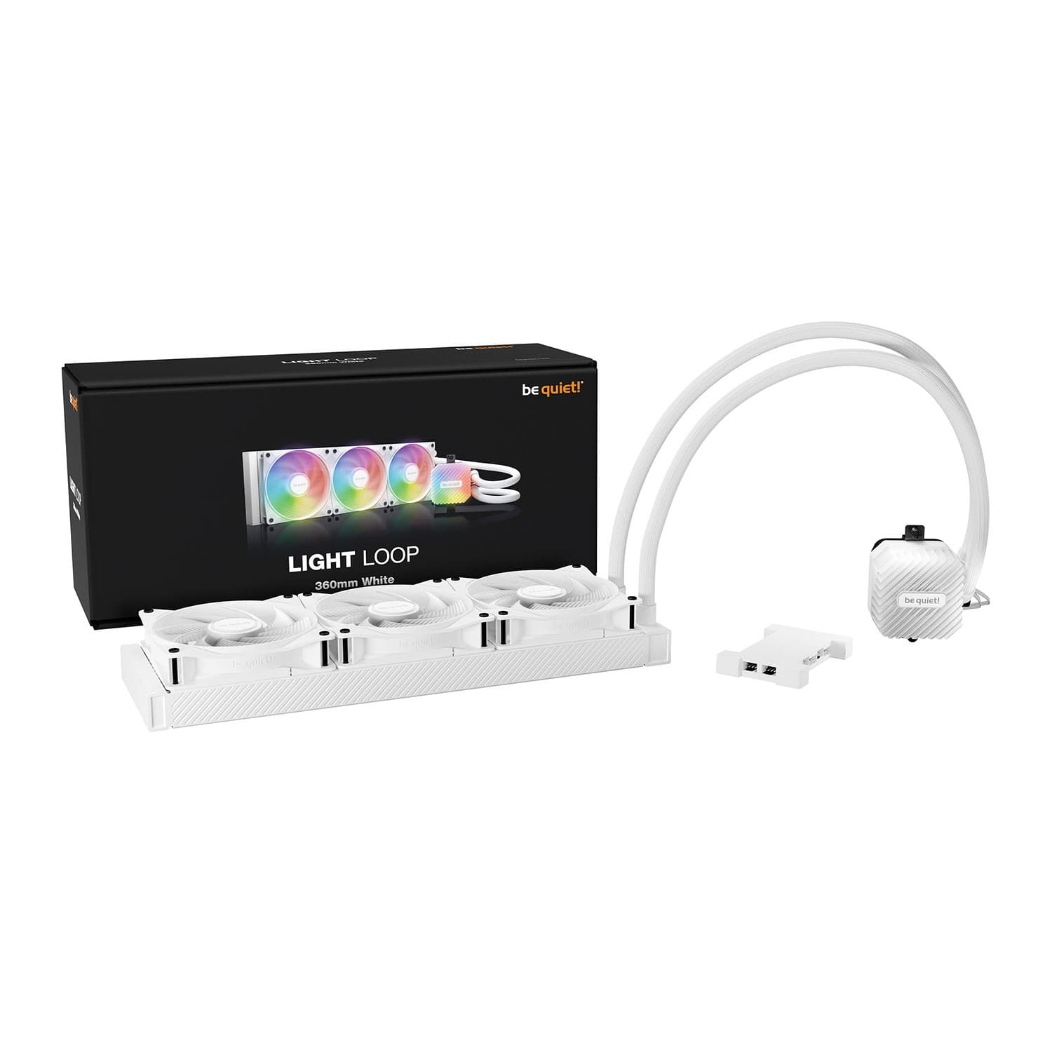 be quiet! Light Loop 360mm ARGB AIO CPU Liquid Cooler - White