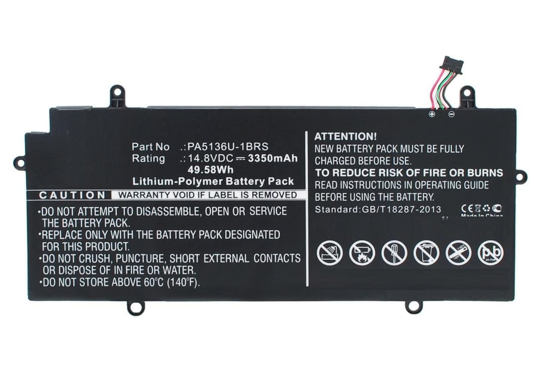 CoreParts MBXTO-BA0025 Replacement Laptop Battery for Toshiba Portege Z30 Series, 14.8V 3350mAh Li-Pol, Black - Image 1
