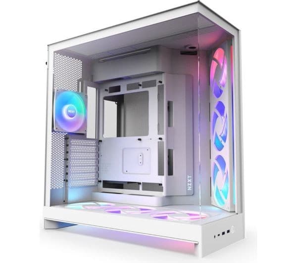 NZXT H9 Flow ATX Mid-Tower PC Case White