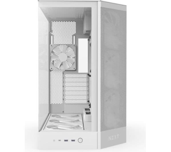 NZXT H9 Flow ATX Mid-Tower PC Case White - Image 2