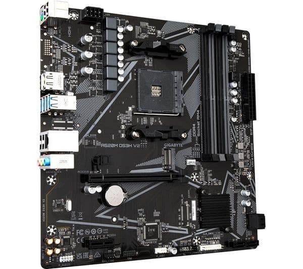 GIGABYTE A520M DS3H V2 AM4 DDR4 Micro-ATX Motherboard - Image 1