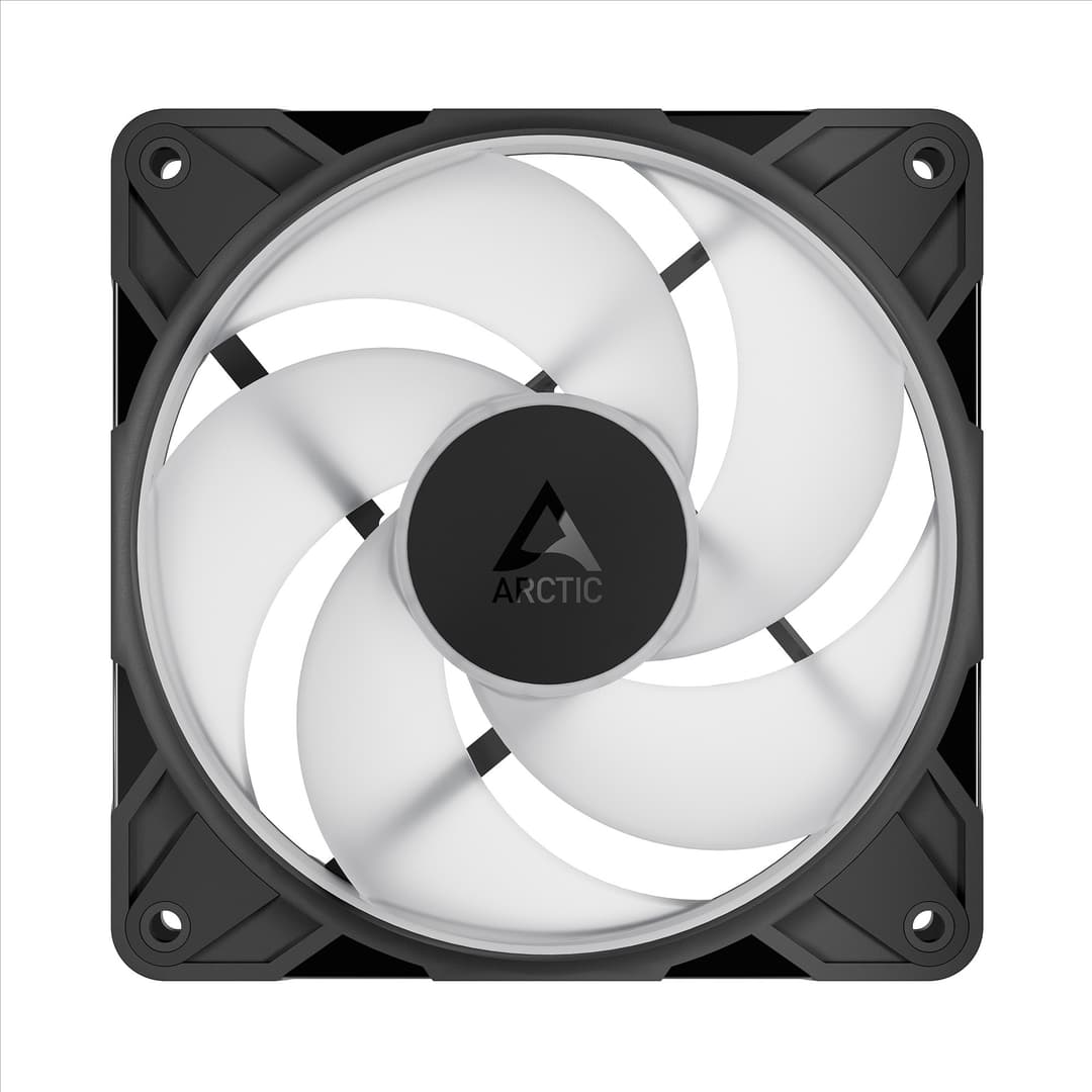 ARCTIC P12 Pro Reverse A-RGB 120 mm PWM Fan with Cable Splitter - Black, 3 Pack - Image 4