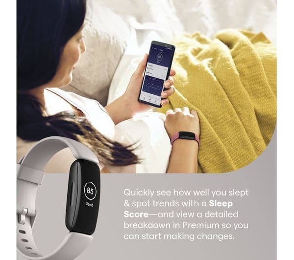 Fitbit Inspire 2 Health & Fitness Tracker - Lunar White - Image 3
