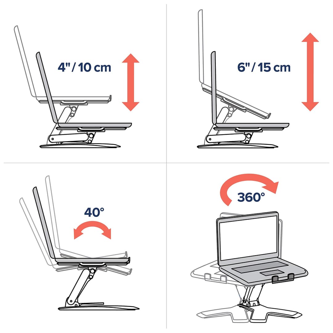 Ergotron Neo-Flex Notebook Lift Stand (33-334-085) - Black - Image 3