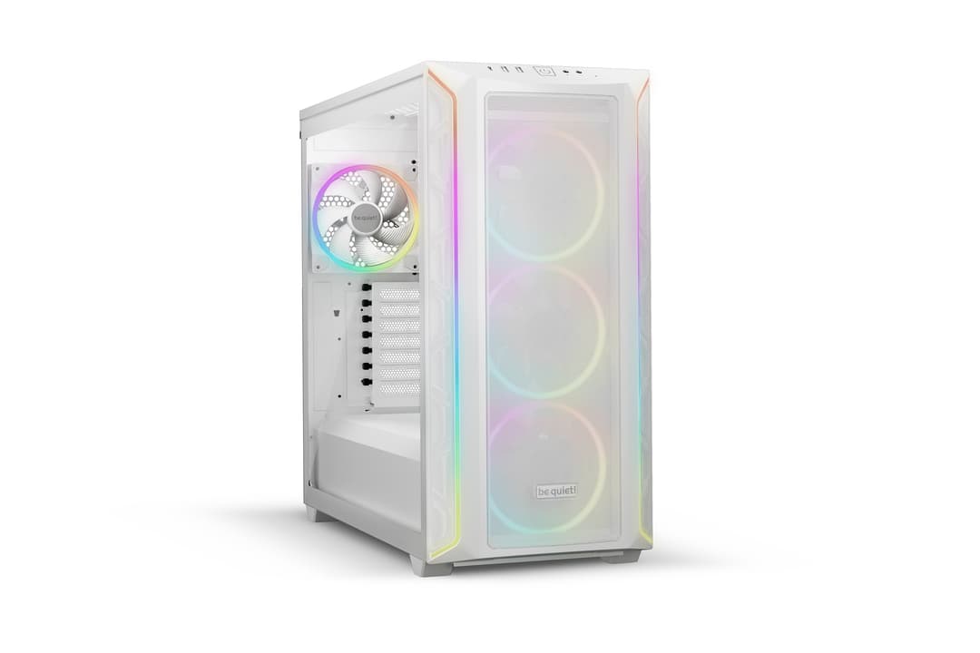 be quiet! Shadow Base 800 FX ARGB Tempered Glass ATX Midi Tower PC Case - White - Image 1