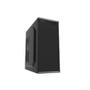 CiT Jet Stream Mid Tower PC Case with Silver Stripe 500W Power Supply - Black thumbnail 1