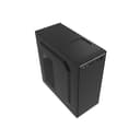 CiT Jet Stream Mid Tower PC Case with Silver Stripe 500W Power Supply - Black thumbnail 3
