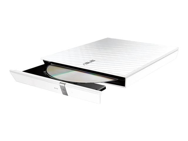 ASUS SDRW-08D2S-U LITE External Slim USB 2.0 DVD Writer White - Image 1