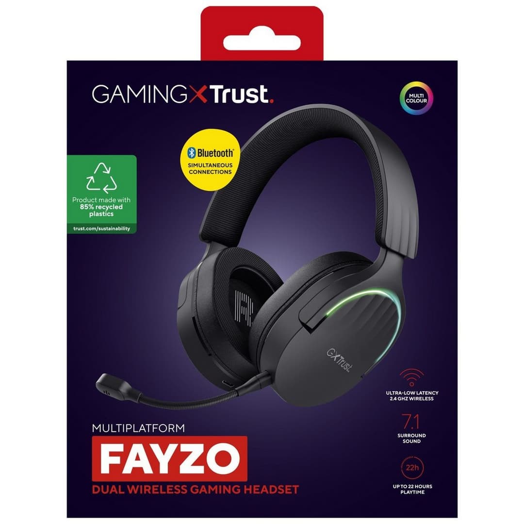 Trust GXT Fayzo PS5 Wireless Gaming Headset - Black - Image 2