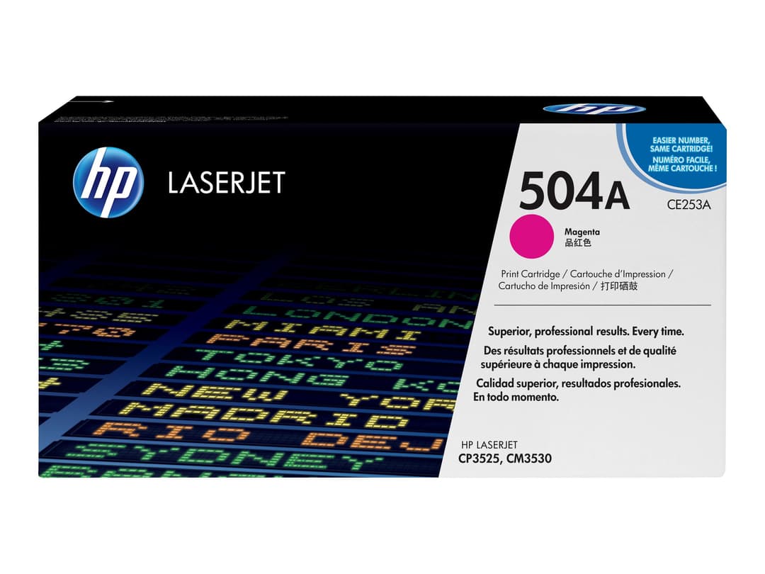 HP 504A Original LaserJet Toner Cartridge CE253A - Magenta - Image 1