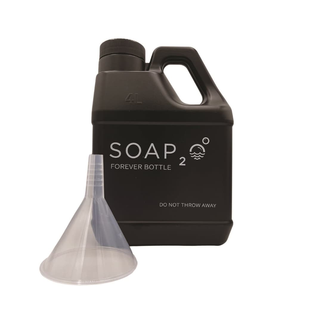 SOAP2O Forever Bottle - 1 gal - Bottle Dispenser - Hand - Black - 1 Each - Image 2