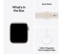 Apple Watch SE 3 GPS + Cellular 40mm Starlight Aluminium Case with Starlight Sport Band - S/M thumbnail 9