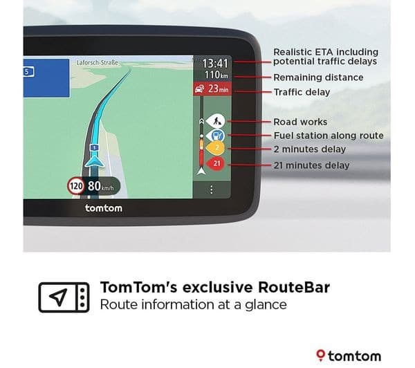 TomTom GO Classic 2nd Generation 6" Sat Nav - Europe Maps - Image 3