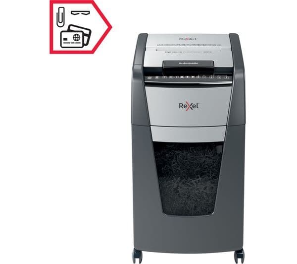 REXEL Optimum AutoFeed+ 300X Cross Cut Paper Shredder - Image 4