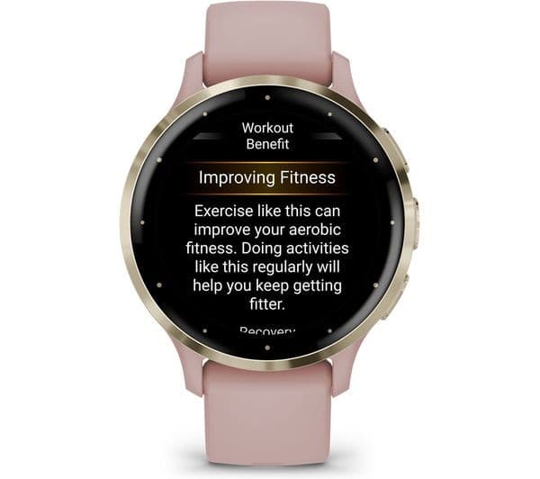 Garmin Venu 3S Smartwatch 41mm - Soft Gold & Dust Rose - Image 2