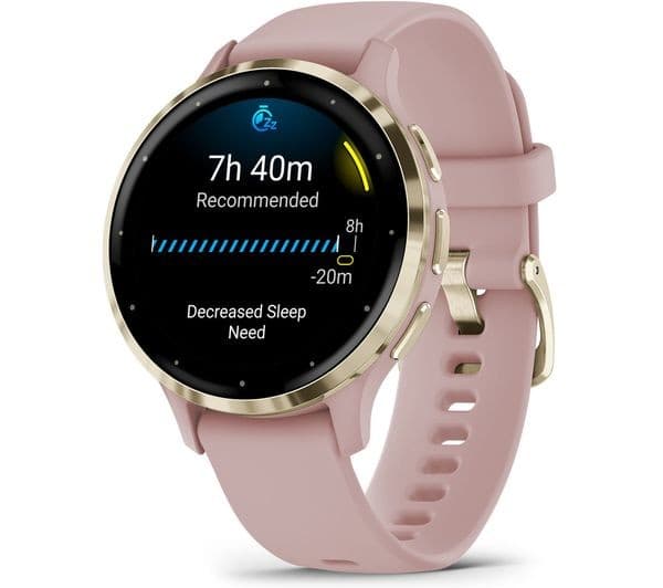 Garmin Venu 3S Smartwatch 41mm - Soft Gold & Dust Rose - Image 3