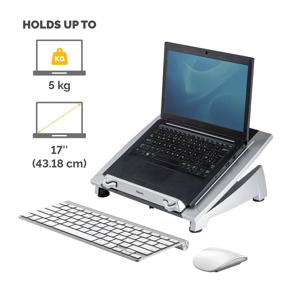 Fellowes Office Suites Laptop Riser Plus - Black/Silver (8036701) - Image 3