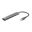 Trust Halyx USB-C to 4-Port USB-A 3.2 Gen 1 Hub - Grey thumbnail 1