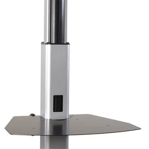 Chief PAC710 Height-Adjustable Accessory Shelf for Flat Panel Carts & Floor Stands, TAA Compliant, Black
