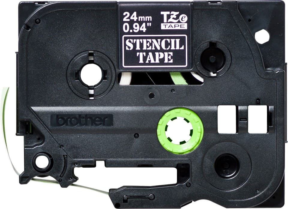 Brother STe-151 Stencil Tape Cassette 24mm x 3m Black - P-touch TZ/TZe - Image 3