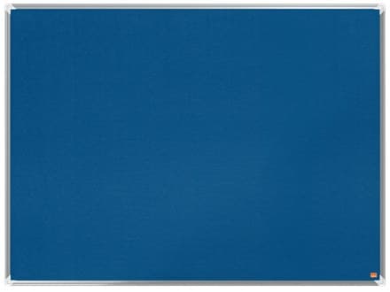 Nobo Premium Plus Blue Felt Notice Board with Aluminium Trim - 1200 x 900mm