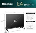 Hisense 40E4NTUK 40" Full HD LED Smart TV with Freeview Play thumbnail 4
