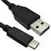 Cables Direct USB 3.1 Type-C Male to USB Type-A Male Cable 0.5m Black thumbnail 2