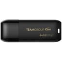 TEAMGROUP C175 64GB USB 3.2 Gen 1 Flash Drive Rounded Streamlined Unibody Design Black Pearl Seamless Construction Matte and Glossy Finish  Speed Up to 100MB/s (TC175364GB01) thumbnail 1