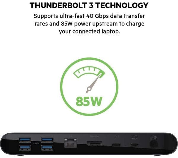 Belkin Thunderbolt 3 Dock Pro 12-Port Docking Station with 0.8m Cable (F4U097vf) - Image 4