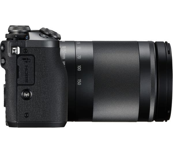 Canon EOS M6 Mirrorless Camera EF-M 18-150mm f/3.5-6.3 IS STM Lens Kit - Black - Image 7